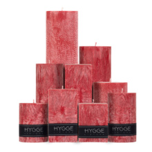 Raudonos kvepiančios žvakės (Naujas kvapas)