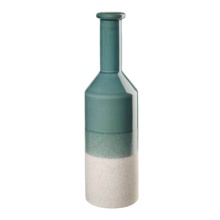 Akmens masės vaza - akvamarininė