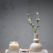 Kvepianti sojų vaško žvakė “Shell”