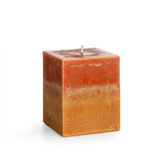 Oranžinė bekvapė žvakė Oranžinė bekvapė žvakė