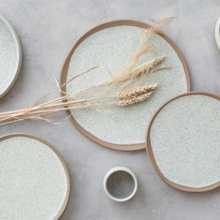 Akmens masės pietų lėkštė 26cm skersmens