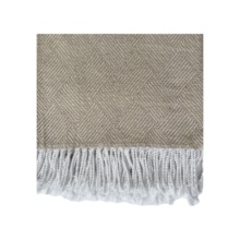 Smėlio spalvos medvilninis pledas