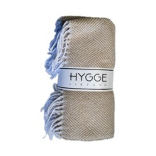 Smėlio spalvos medvilninis pledas