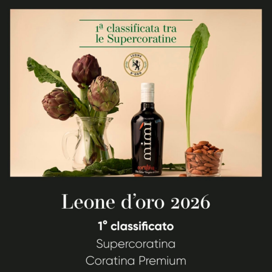 Mimì Premium Coratina – Leone d’Oro 2026, 1 vieta Supercoratina kategorijoje